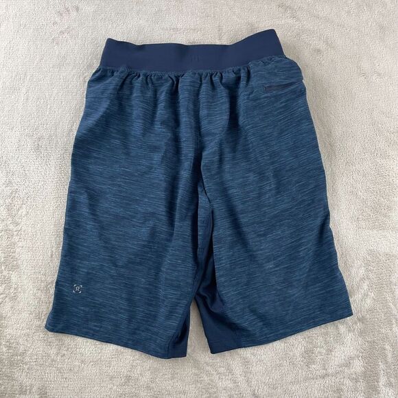 Lululemon T.H.E. Short Men Small Heather Allover Iron True Navy Linerless 11" - Picture 7 of 9
